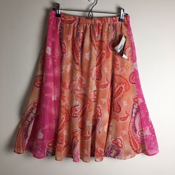 Notations Missy Easter Group Skirt Peach - Picture 3 of 13